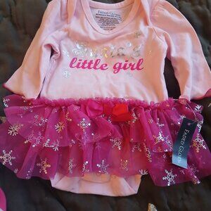 Santa little helper newborn dress